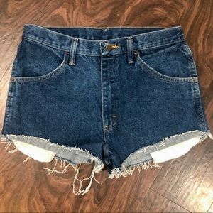 Rolled Hem Denim Shorts
